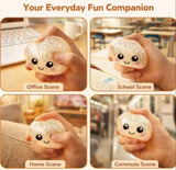 Mini Glitter Dumpling Squishy Ball, Soft Glitter Squishy Light Ball for Kids, Kawaii Glitter Squishy Light Ball, Soft Sensory Fidget Toy, Cute Glitter Gel Squishy Toy
