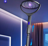 Telescopic Rechargeable Mosquito Swatter Racket, Extendable Head Bug Zapper Racket, Mosquito Trap Lamp, Home Bug Insect Racket, Electric Fly Swatter Racket