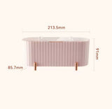 Desktop Cotton Swabs Storage Case, Cosmetic Storage Box With Lid, Beauty Blender Storage Organizer, Makeup Cotton Wipes Organizer
