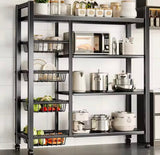 Multilayer Storage Rolling Cart, Moveable Kitchen Storage Rack With Baskets, Multifunctional Kitchen Organizer