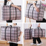 Set of 2 Waterproof Quilt Storage Bag, Multifunctional Woven Bag, Thickened Luggage Packing Bag