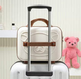 Portable Mini Bear Makeup Handbag, Mini Bear Travel Cosmetic Bag, Durable Zipper Cosmetic Bag