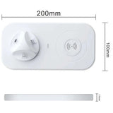 4 In 1 Wireless Charger, Portable Wireless Charging Station, Universal Charging Dock Station, Multi Jack Wireless Charger Stand, Wireless Charger For IPhone Android Airpods Smart Watch, Mobile Accessories Gadget