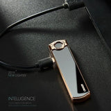 Mini Cigarette Lighter, USB Rechargeable Flameless Lighter, Smart Drop Down Electronic Lighter, Mini Coil Tungsten Lighter, Outdoor Portable Smoking Gadget, Windproof Pocket Lighter