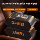 Pack Of 80 Car Interior Cleaning Wipes, Car Cleaning Wipes, Disposable Napkin For Car Cleaning, Car Cleaning Accessories, Bike And Vehicle Care
