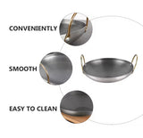 Stainless Steel Double Ear Cooking Pan, Multipurpose Kitchen Cooking Pan, Kitchen Gadgets