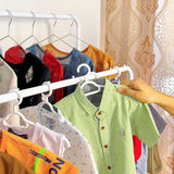 Dual Pole Metal Clothes Stand With Shoe Tiers, Standing Wardrobe Clothes Rack, Floor Stand Drying Rack