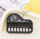 Mini Piano Keychain, Musical Instrument Keyboard Keychain, Compact Travel Piano Keychain Toy
