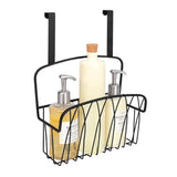 Spectrum Storage Basket, Mech Black Steel Wire Basket, Sink Organization for Kitchen and Bathroom, Diversified Twist Cabinet Door Basket, Multifunctional Wire Storage Rack