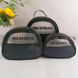 Set Of 3 Travel Waterproof Cosmetic Bag, Portable Transparent Makeup Bag, Multipurpose Women Cosmetic Bag, PVC Waterproof Handbags, Travel Toiletry Washbag With Zipper