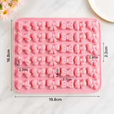 Mini Bow Silicone Chocolate Mold, Reusable Silicone Bow Mold Tray, Bow Shape Fondant And Chocolate Mold