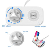 4 In 1 Wireless Charger, Portable Wireless Charging Station, Universal Charging Dock Station, Multi Jack Wireless Charger Stand, Wireless Charger For IPhone Android Airpods Smart Watch, Mobile Accessories Gadget
