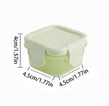 Pack Of 4 Mini Food Grade Sealed Fresh Box, Reusable Bento Lunch Box, Portable Baby Food Storage Containers