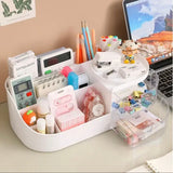 Large Capacity Makeup Drawer Organizer, Desktop Cosmetic Storage Box With Drawer, Makeup Sundries Storage Organizer