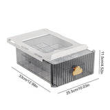 Transparent Drawer Style Storage Box, Dust Proof Plastic Organizer, Wardrobe Cloth Organizer Box
