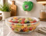 Apple Plastic Bag Organizer, Plastic Wrap Storage Box, Kitchen Bathroom Disposable Organizer, Transparent Disposable Plastic Bags Organizer, Elastic Fresh Keeping Bag Storage Container