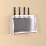 Luxury Wifi Cabinet Storage Box, Wall Mounted Router Storage Box, WiFi Device Storage Rack with Heat Dissipation