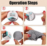 Disposable Travel Cottons Socks, Portable Compression Breathable Cotton Socks, Compressed Socks for Travel