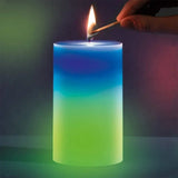 Magic Wax Led Candle, Mood Magic Color Changing Candle, Round Pillar Wax Color Changing Candles, Colorful Light Home Bedroom Camping Candle, Romantic Real Flickering Holiday Candle, LED Real Wax Wick Pillar Candle For Bedroom Bathroom Home Decoration