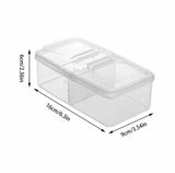 Double Sided Spice Storage Box With Lid, Transparent Household Spice jar, Spice Compartment Organizer Container