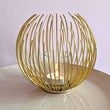 Geometric Metal Candle Holder, Gold Lantern Metal Candlestick, Nordic Home Decor Wrought Iron Candle Holder, Metal Crafts Modern Desktop Candle Holder, Metal Candlestick Wedding Bedroom Table Decoration
