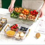 Luxury Fruit Plate, Home Candy Melon Seed Box, Dried Fruit Plate Partition Platter