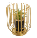 Royal Cage Metal Pot, Home Miniature Ornament, Iron Exquisite Home Decor, Decorative Metal Stand