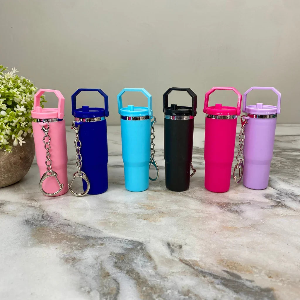 New Mini Stanley Keychain, Colorful Mini Tumbler Keychain, Tumbler Keychain For Handbag