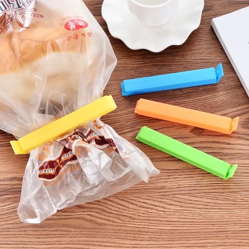 Set Of 4 Bag Sealing Clip, Portable Kitchen Storage Food Snack Seal Clips, Kitchen Storage Sealer Clamp, Plastic Storage Sealing Rod, Clamp Food Close Clip Seal Kitchen Tool, Freezer & Fridge Bag Sealing Clips, Kitchen Food Bag Clips
