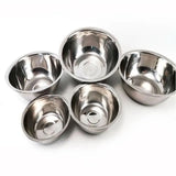 Set Of 5 Metal Mixing Bowls, Non Slip Nesting Whisking Bowls Set, Mixing Bowls For Salad Cooking Baking Food Container, Stackable Portable Cooking Nesting Storage Bowls For Home Kitchen Outdoor Camping, Rust-proof Food Storage Prep Bowl