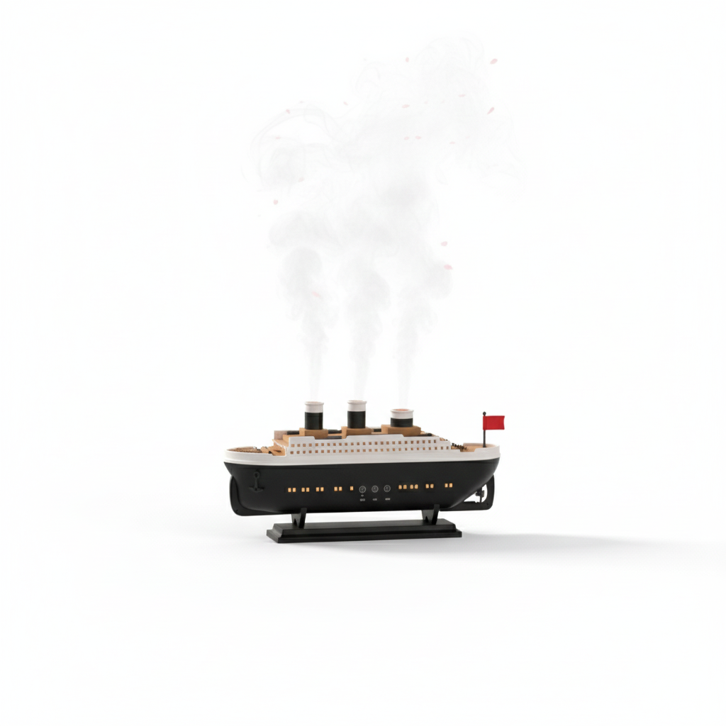 Luxury Cruise Humidifier, Titanic Ship Night Aroma Humidifier, Portable Aroma Oil Diffuser, Home Office Car Air Purifier