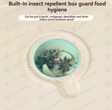 Transparent Kitchen Rice Storage Dispenser, Moisture Proof Cereal Dispenser, Sealed Storage Rice Container