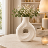 Table Decor Ceramic Flower Vase, Stylish Home Decoration Pot, Handmade Ceramic Vases