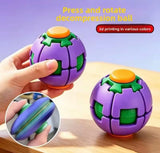 Fidget Magic Ball Spinner Cube Toy, 3D Fidget Spinner Ball Toy, Stress Relief Rotating Gyro Puzzle, Educational Desk Toy