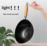 Non Stick Iron Frying Pan With Handle, Ramen Cooking Pot, Easy to Clean Cooking Pot, Kitchen Cookware Gadget