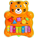Kids Battery Operated Snail Piano, Lightning Music Piano, Childern Cute Cartoon Play Toy