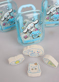 Cute Kawaii Cartoon Eraser Suitcase Toy, 4pcs Suitcase Style Eraser Set, School Kids Eraser Set