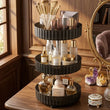 Royal Rotating Cosmetic Organizer, Rotating Vanity Storage Shelf, Multifunction Makeup And Skincare Organizer