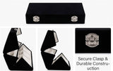 Foldable Earring Organiser Box, Portable Jewellery Display Storage, Large Capacity Necklace And Jewellery Organizer, Elegant Velvet Jewellery Storage Case
