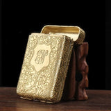 Royal Cigarette Holder, Retro 16 Pcs Cigarette Box, Peaky Blinders Flick Box Holder, Luxury Vintage Carved Cigarette Box, Shelby Smoke Pocket Holder, Portable Smoking Tool, Expandable Cigarette Cases