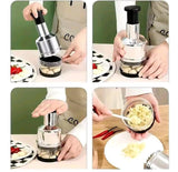 Portable Magic Onion Chopper, Salad Maker, Kitchen Vegetable Cutter, Food Vegetable Cutter Peeler, Manual Garlic Chopper, Kitchen Tools