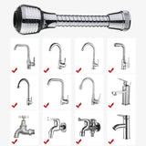 Multifunctional Splash Guard, Flexible Faucet Extender, 360 Rotatable Water Extender, Faucet Nozzle Frother Mixer, Bathroom Kitchen Faucet Sprayer Adapter Filter, Bendable Kitchen Sink Tap Spray Head