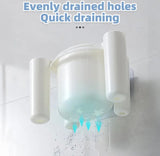 Drill-Free Toothbrush Organizer, Toothbrush Storage Shelf Bathroom, Plastic Durable Material Toothbrush Holder