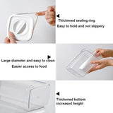 Spiral Button Sealed Container,  Plastic Food Storage Container, Kitchen Organizer Jars Box, Multi Capacity Grain Storage Box, Kitchen Snacks Dry Plastic Fresh Keeping Tank,  Acrylic Condiment Seasoning Set