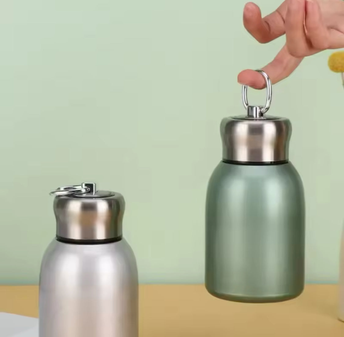 300ml Mini Thermos Bottle,  Stainless Steel Insulated Water Thermos, Leak Proof Sport Tumbler Kettle