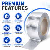 Waterproof Leak Repair Tape 5M | Roof, Pipe & Crack Repair Aluminum Foil Tape