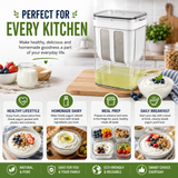 Homemade Greek Yogurt Maker 1100ml | Multipurpose Food Filter Strainer