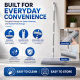2-in-1 Rubber Floor Squeegee Broom with Extendable Handle – Wet & Dry Multi-Surface Cleaner