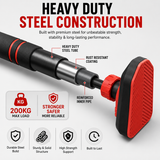 Adjustable No-Drill Doorway Pull Up Bar with Rotating Lock & Level Meter