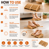 Wooden Foot Massage Roller | Natural Wooden Foot Roller for Daily Relaxation & Comfort